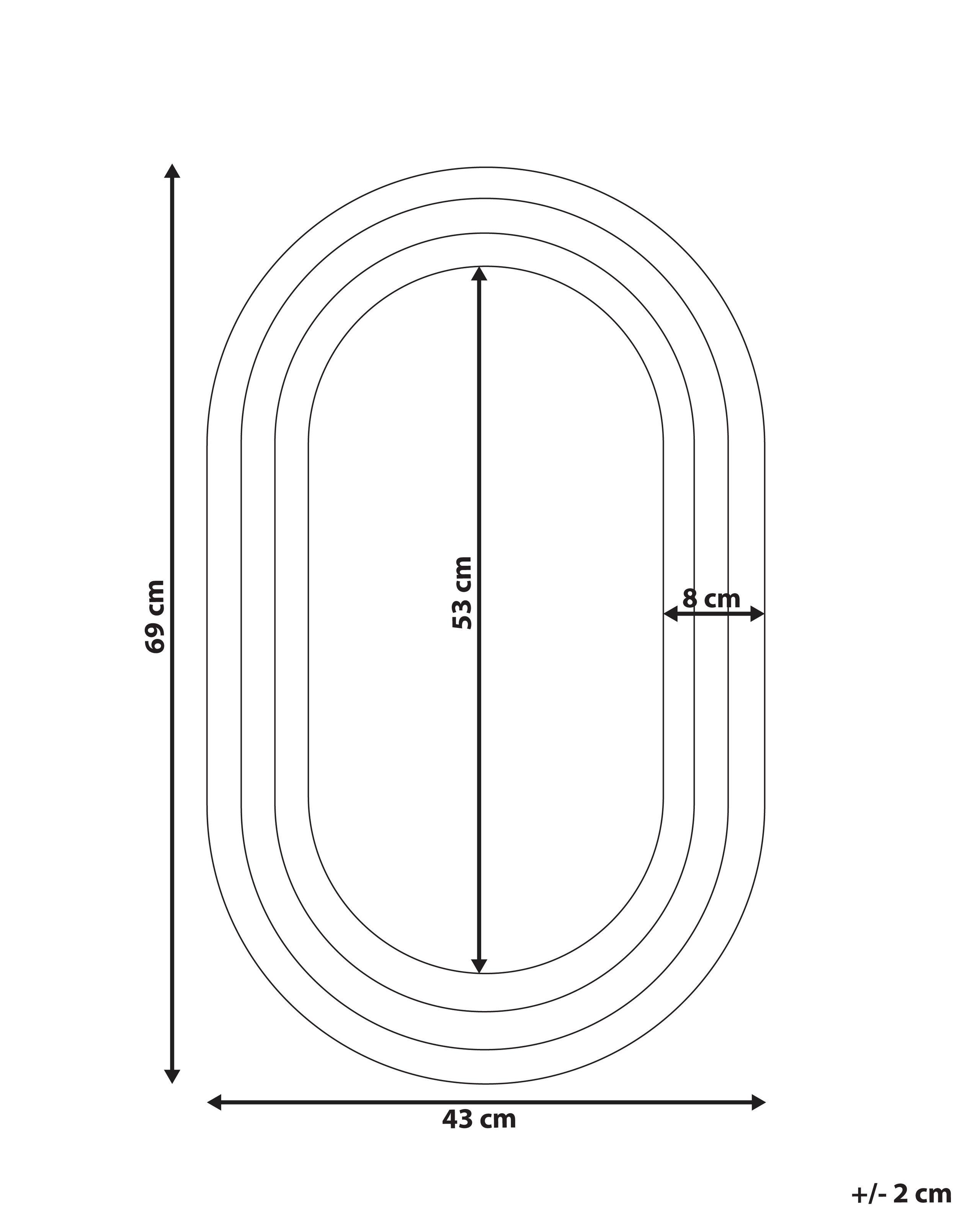 Beliani Miroir en MDF Moderne MASSILLY  