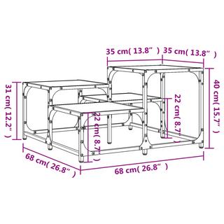 VidaXL Table basse bois d'ingénierie  