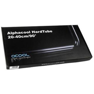 Alphacool  Hardtube 16/11mm verre borosilicaté 90° angle 20/40cm 