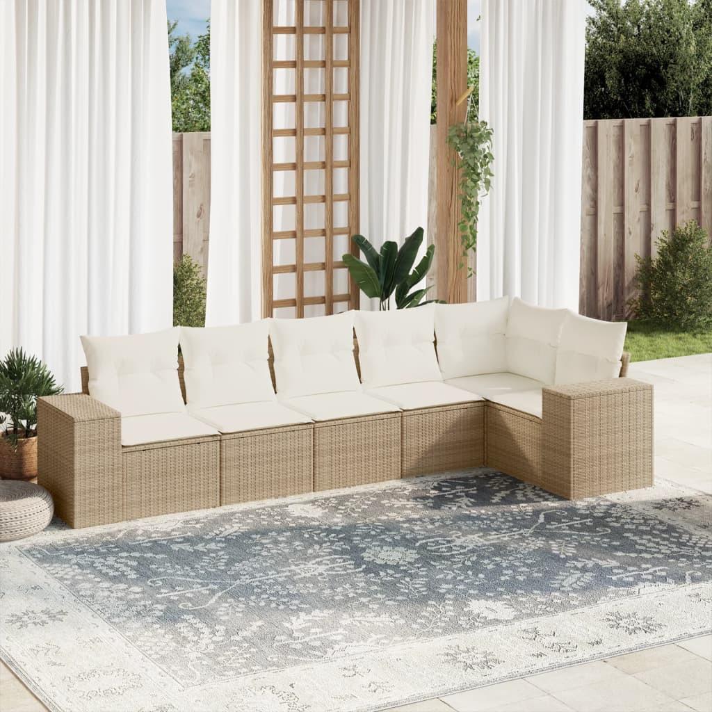 VidaXL set divano da giardino Polirattan  