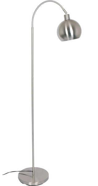 Image of Stehlampe aus Metall in Edelstahloptik Stehlampe aus Metall in Edelstahloptik