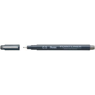 Pentel S20P-5N Kugelschreiber Grau Stick-Kugelschreiber Fein 1 Stück(e)