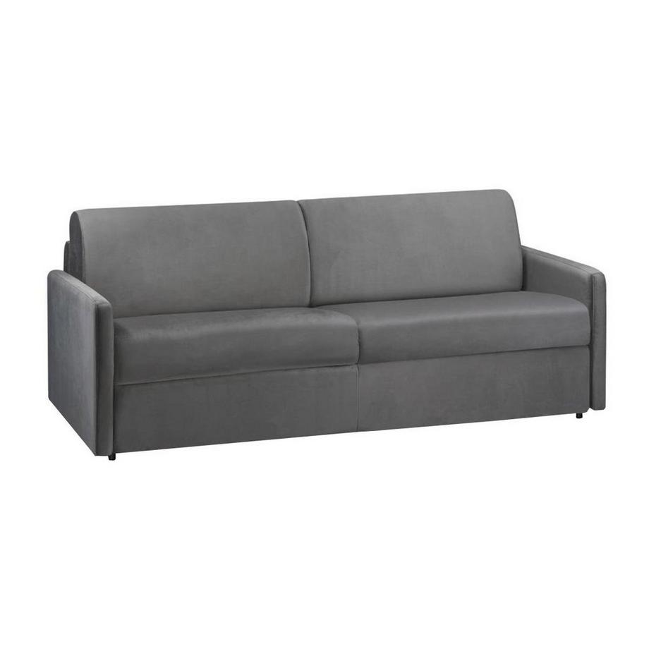 Schlafsofa 4Sitzer Samt CALIFE Liegefläche Matratzen