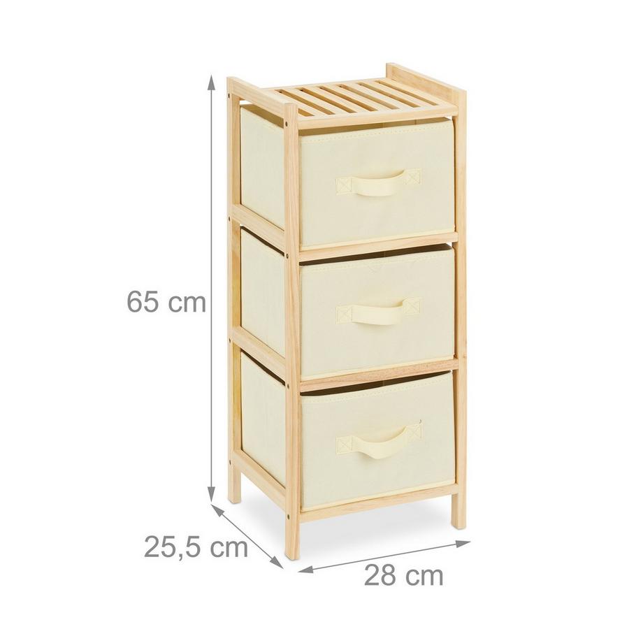 B2X Badezimmerregal mit 3 Körben  