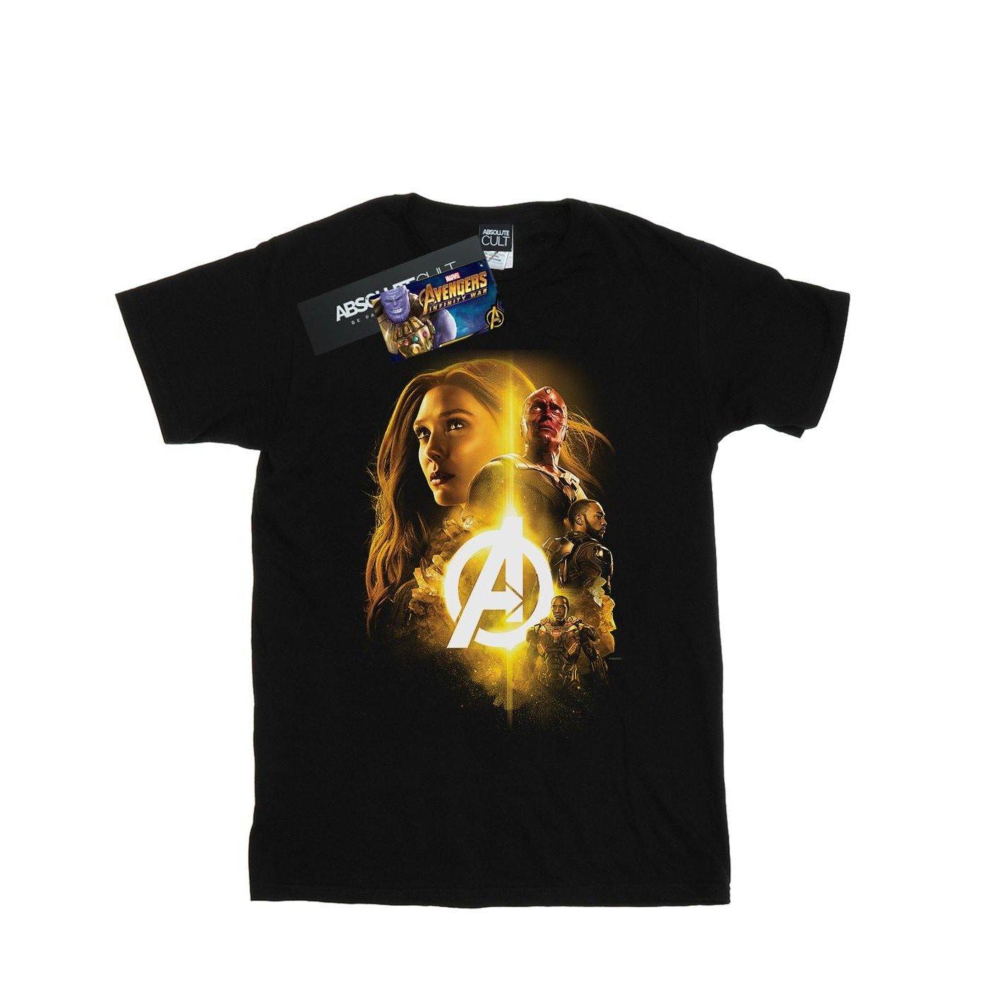 Image of Avengers Infinity War Vision Witch Team Up Tshirt Herren Schwarz 3XL