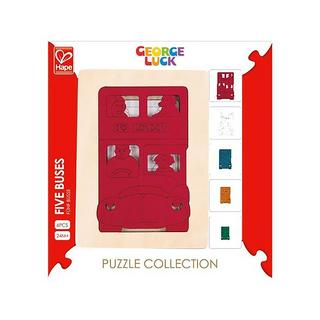 Hape  Puzzle Fünf Busse (6Teile) 