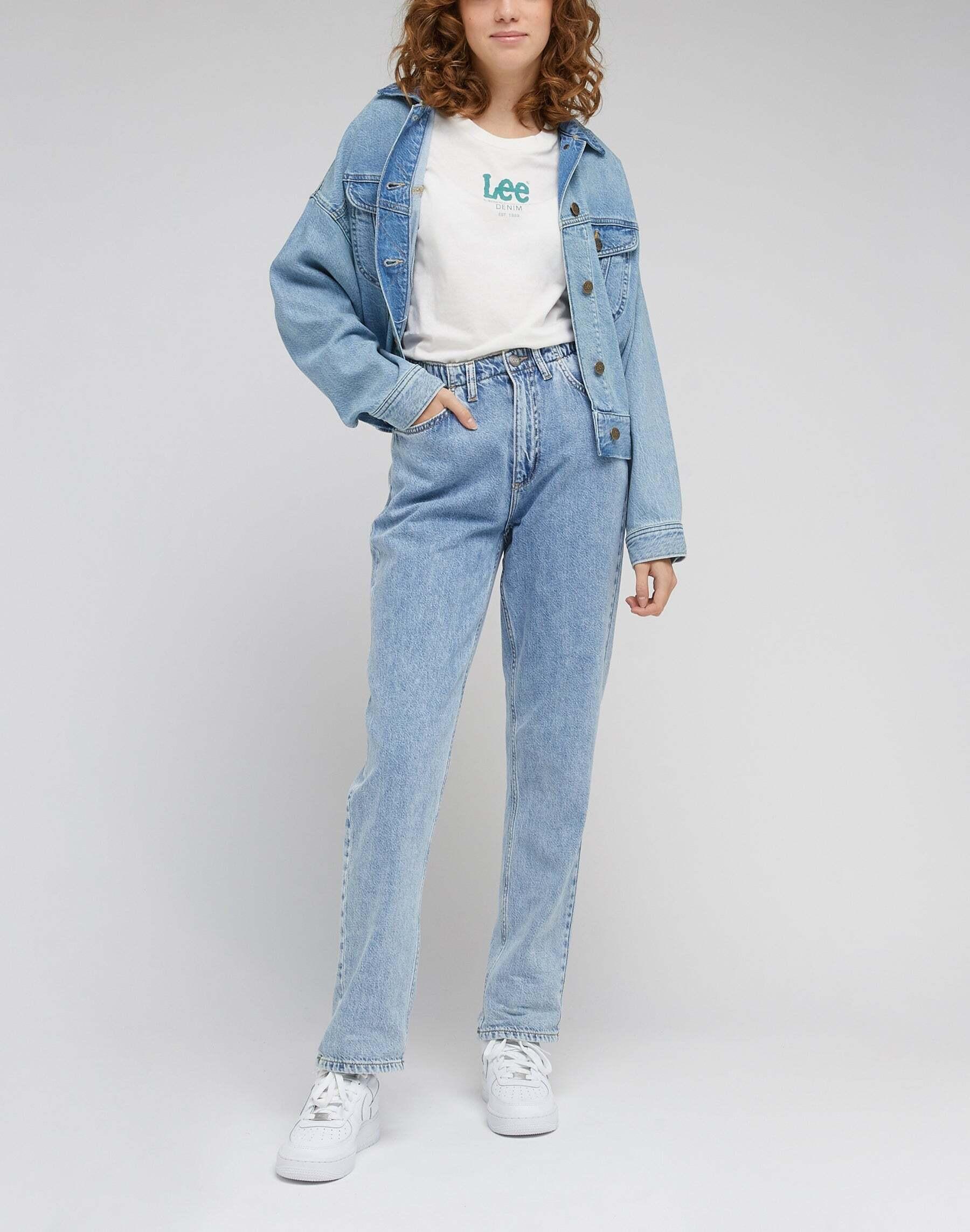 Lee Carol Elasticated Jeans Gamba Dritta  