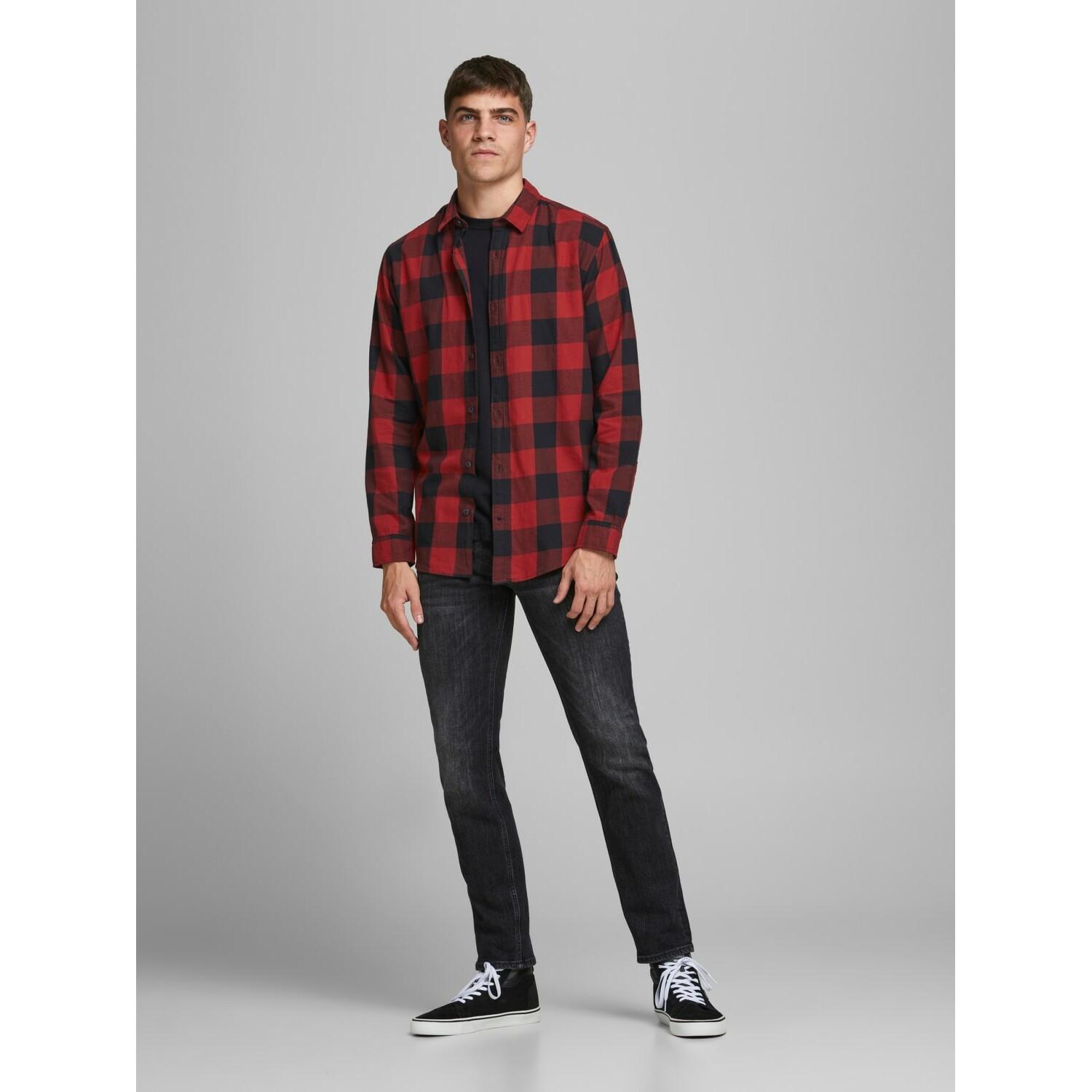 JACK & JONES Camicia Egingham Twill Quadri  