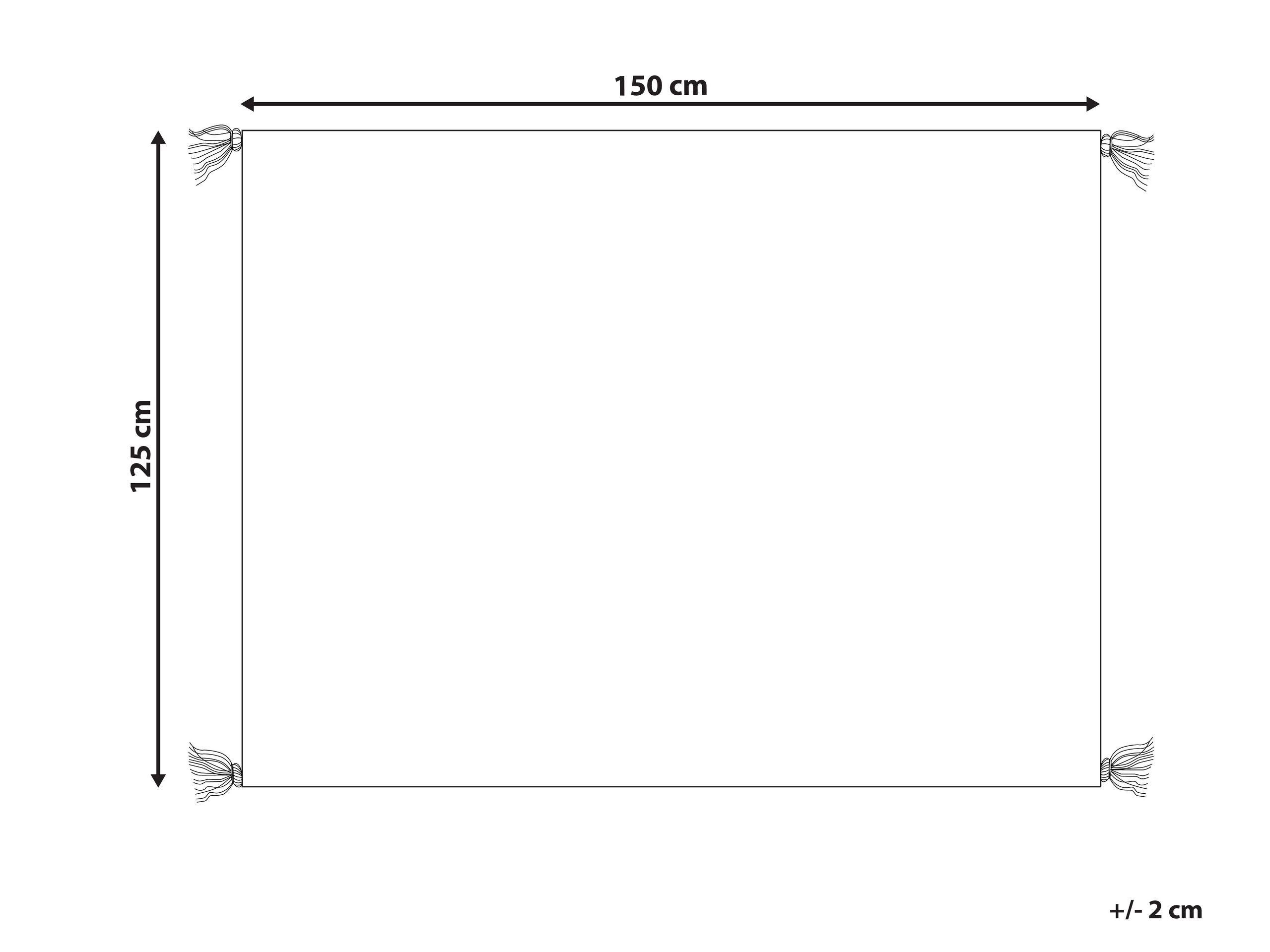 Beliani Couverture en Coton Boho SEDIO  