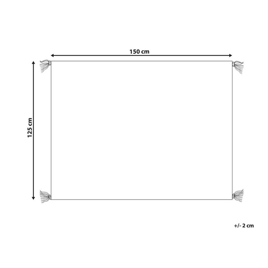 Beliani Coperta in Cotone Boho SEDIO  