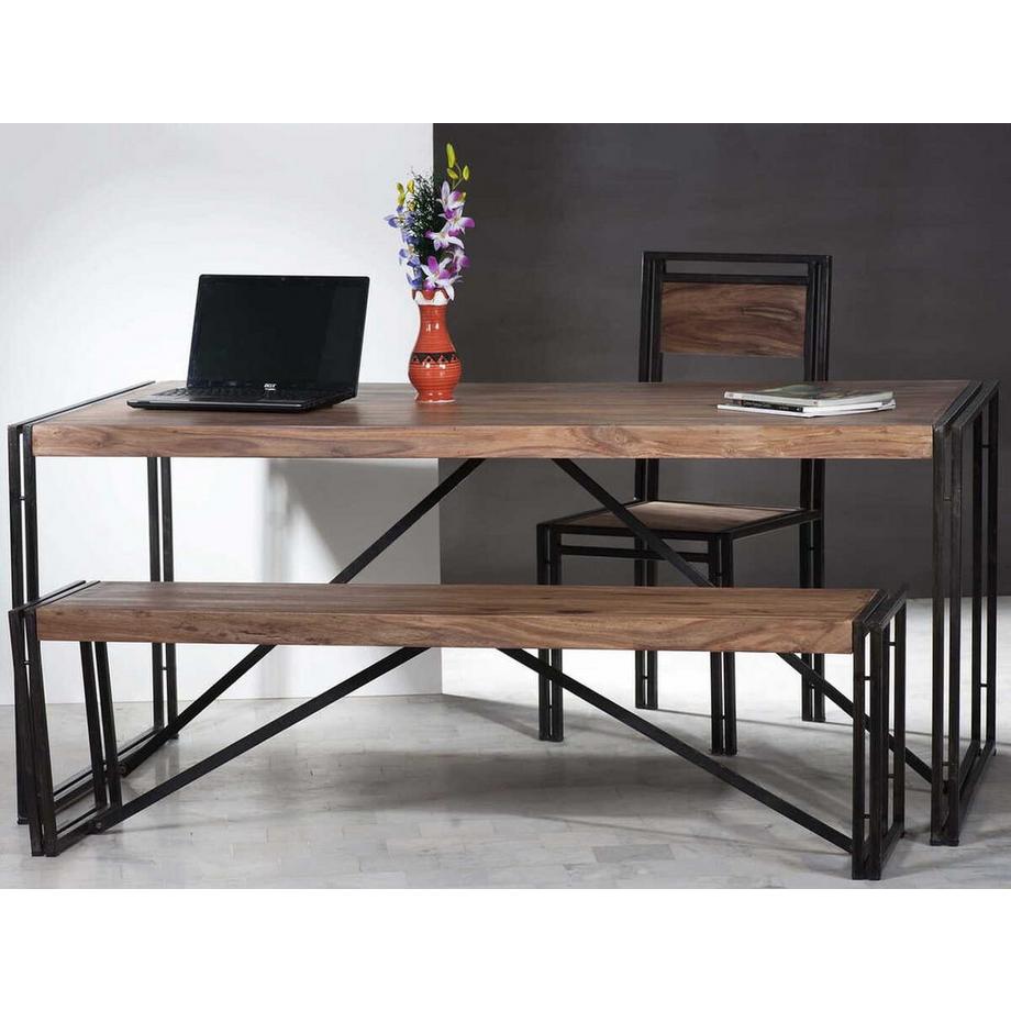 mutoni Table à manger Kuba Vintage nature 180x90  