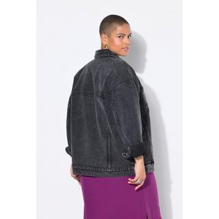 Studio Untold Giacca di jeans oversize a righe sottili  