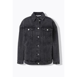 Studio Untold Giacca di jeans oversize a righe sottili  