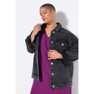 Studio Untold Giacca di jeans oversize a righe sottili  