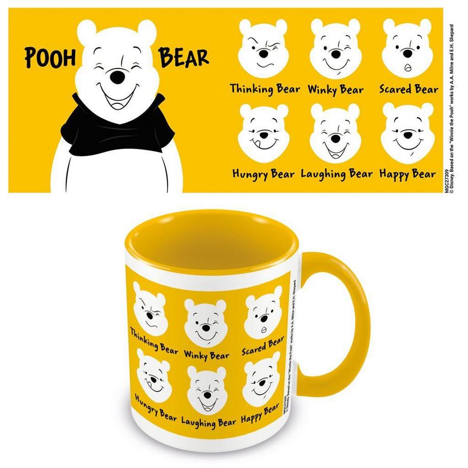 Winnie the Pooh Kaffeebecher Faces, Zweifarbige Innenseite  