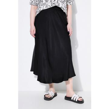 Jupe maxi en satin aux reflets scintillants, coupe évasée