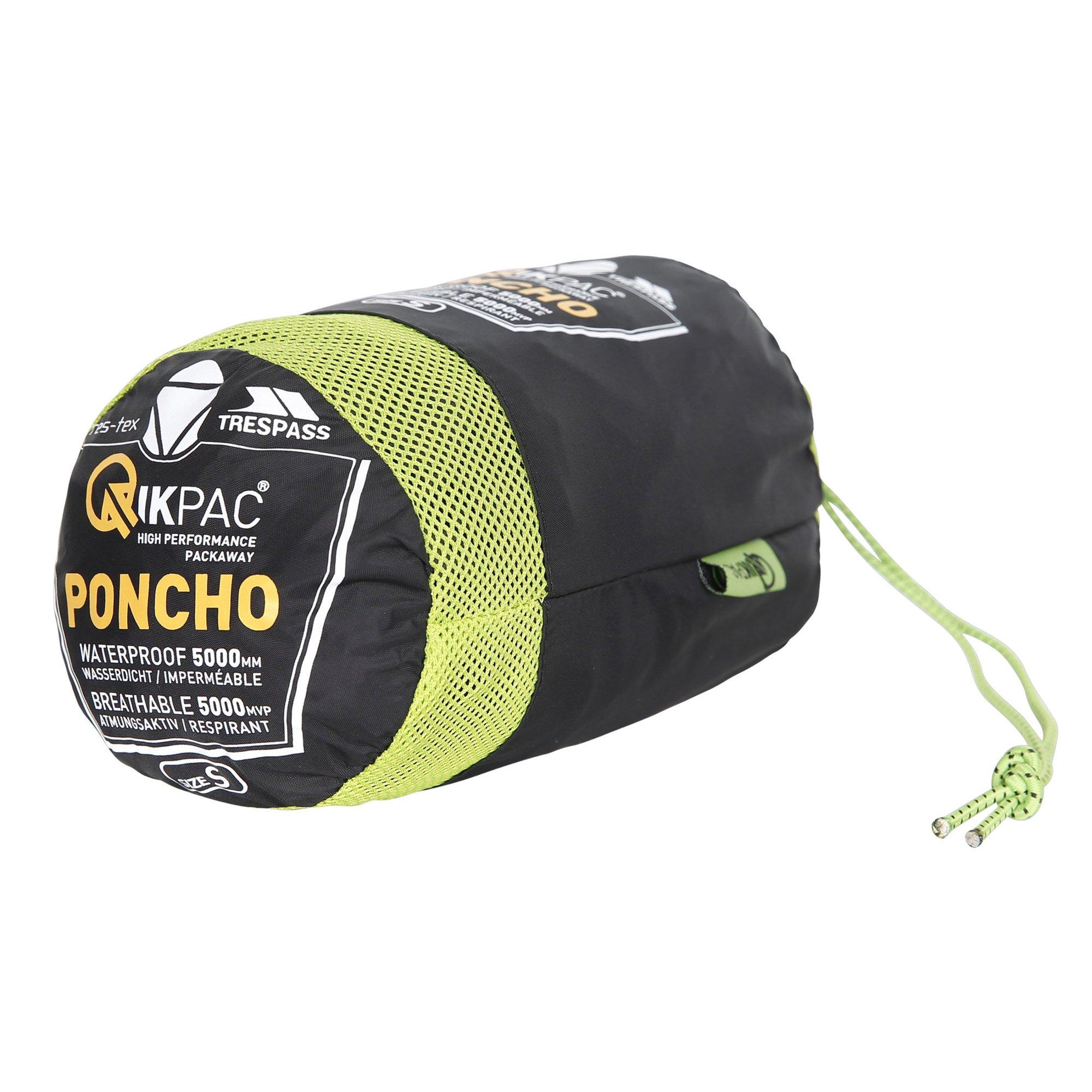 Trespass  Qikpac Regen Poncho mit Kapuze 