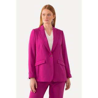 Ulla Popken  Blazer avec col à revers, poches à rabat et fermeture 1 bouton 