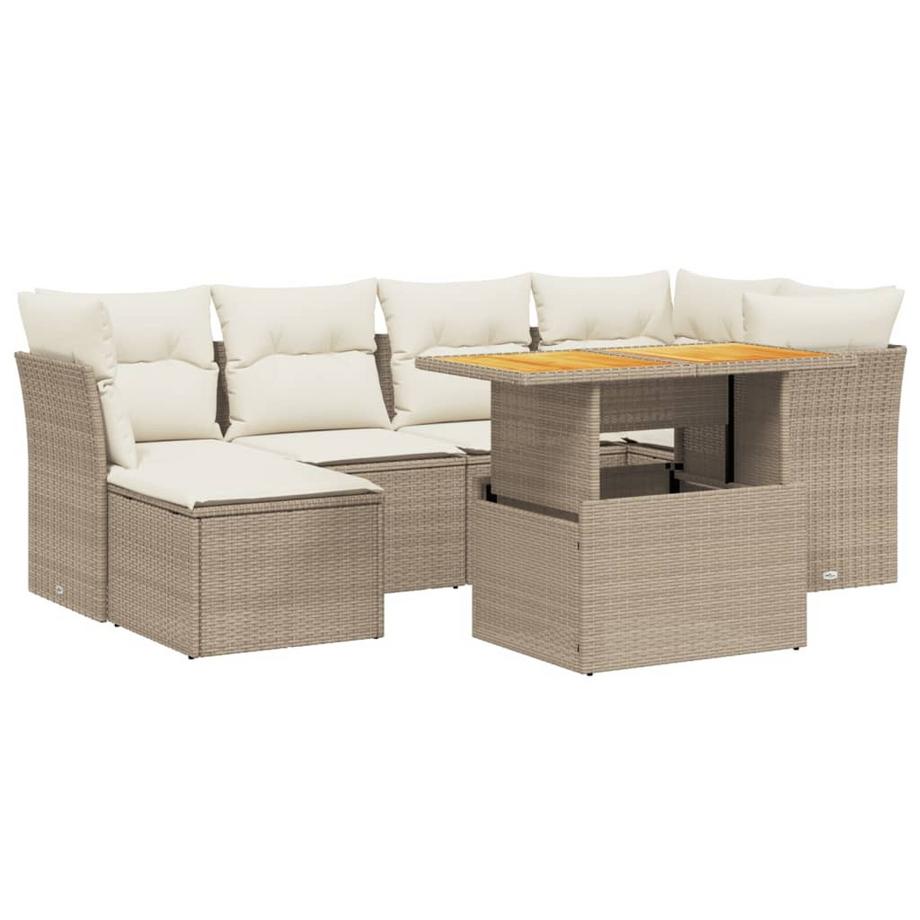 set divano da giardino Polirattan