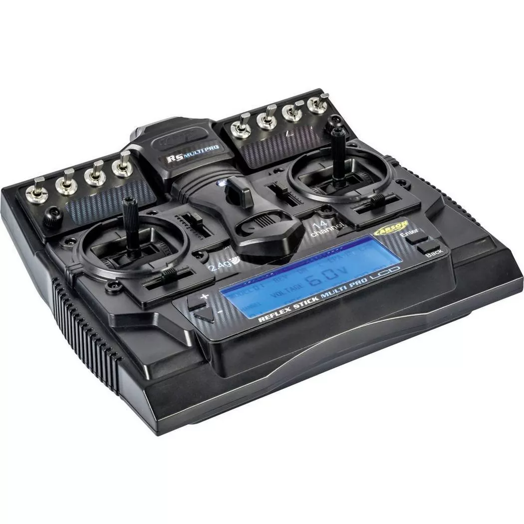 Carson Modellsport -  Reflex Stick Multi Pro LCD Radiocomando 2,4 GHz Numero canali: 14 incl. ricevitore