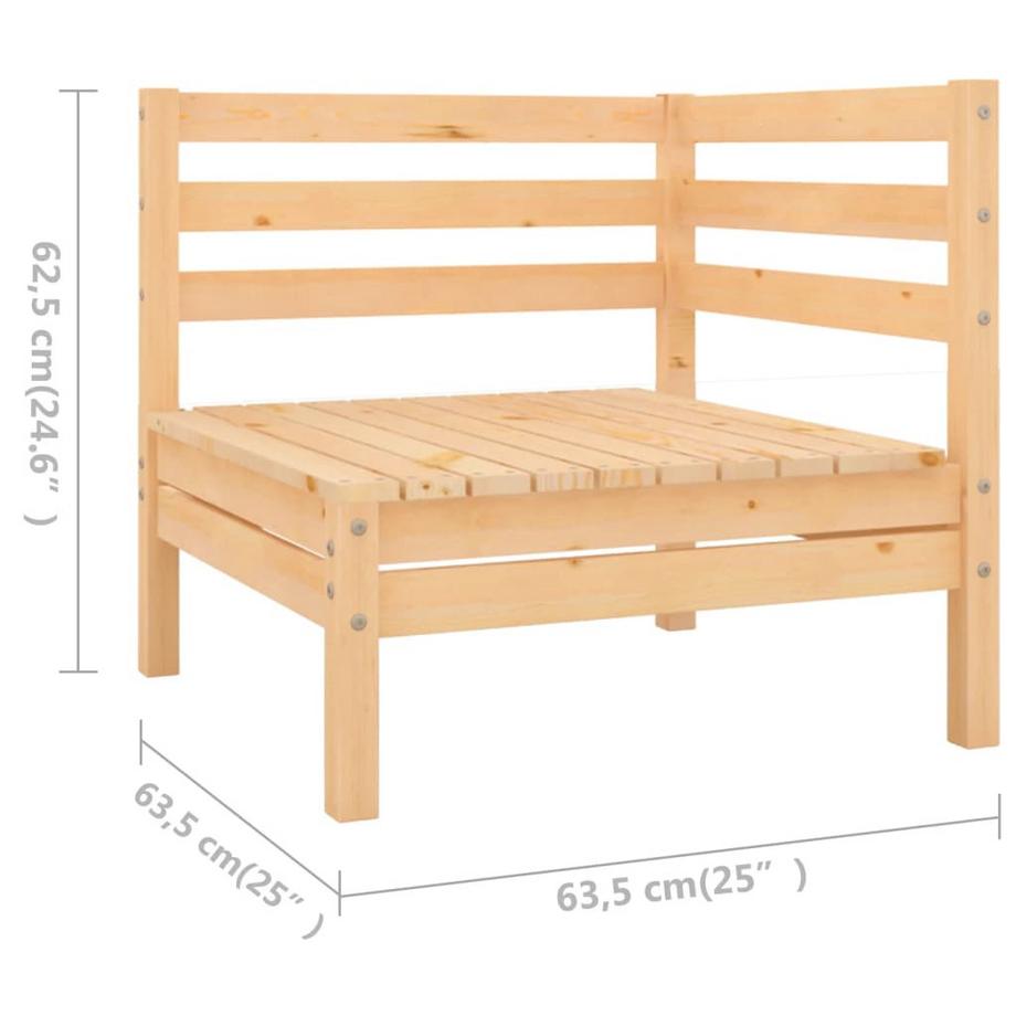VidaXL Ensemble de salon de jardin bois  