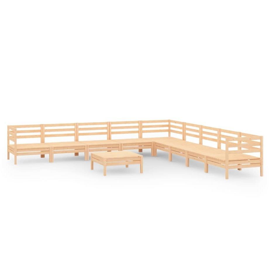 Ensemble de salon de jardin bois