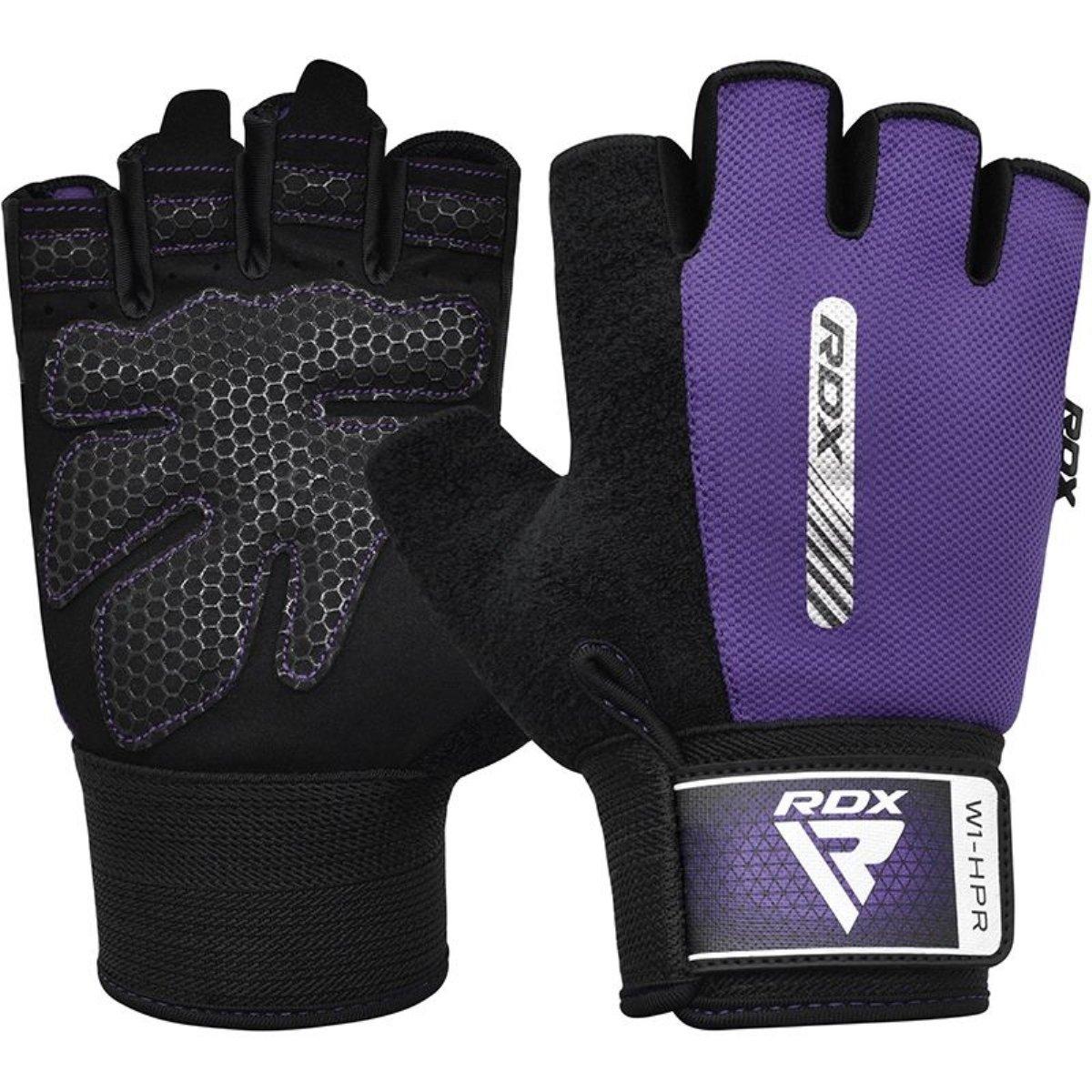 Image of Rdx W1 Gewichtheberhandschuhe Unisex Violett M