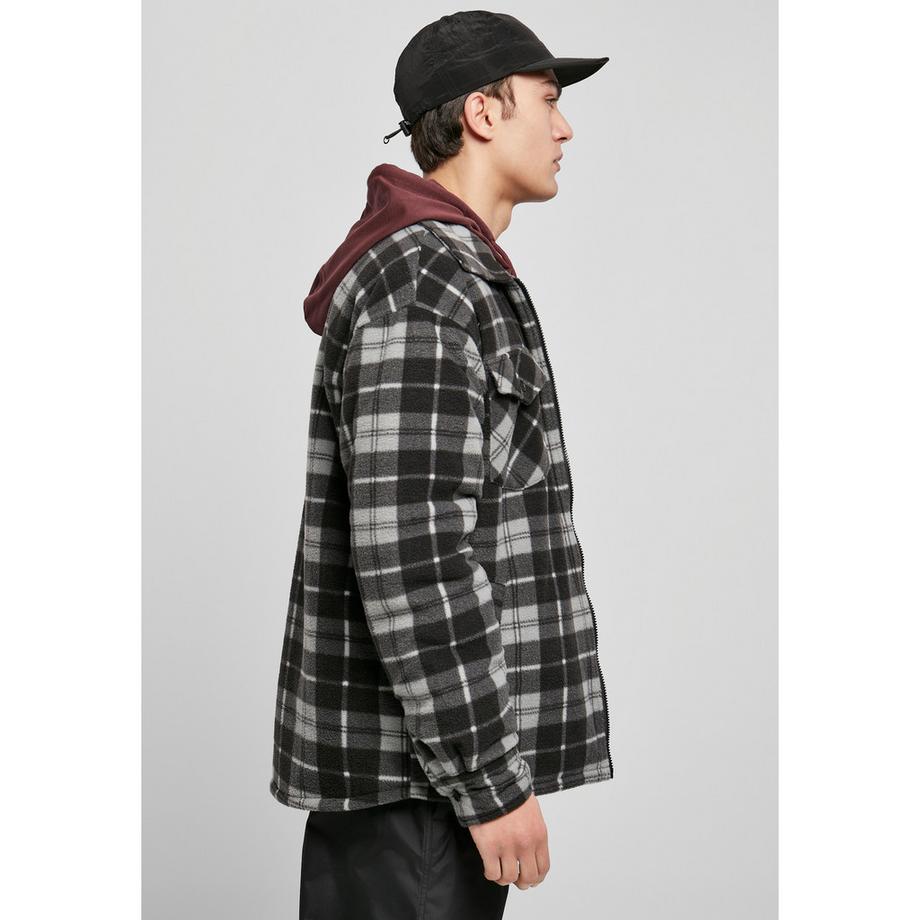 URBAN CLASSICS Plaid Teddy Lined Jacke  