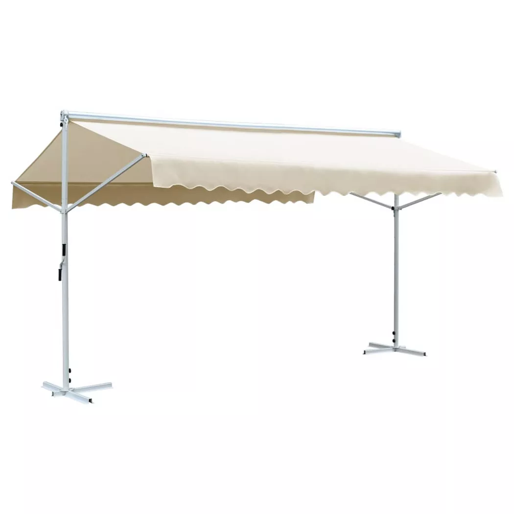 vidaXL Freistehende Markise 600x300 cm Creme