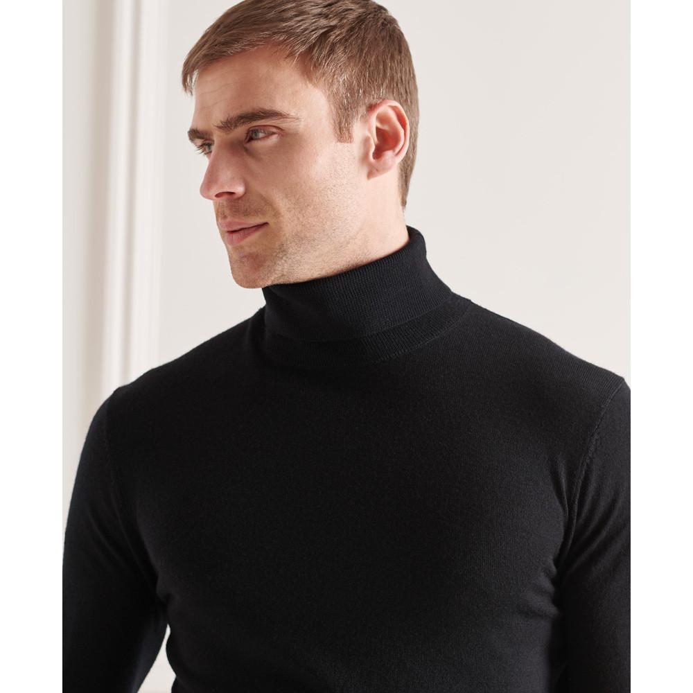 Superdry Pull Col Roulé Mérinos  