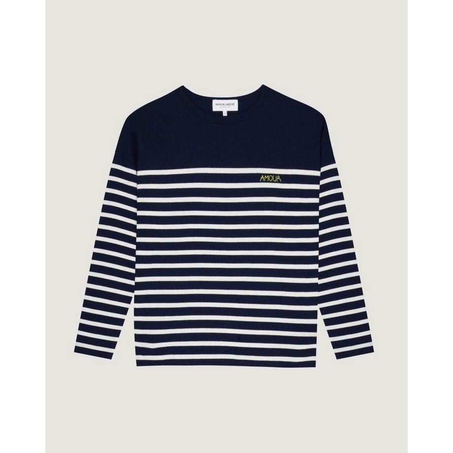 Maison labiche Montpar Amour GOTS Gestreifter Pullover  