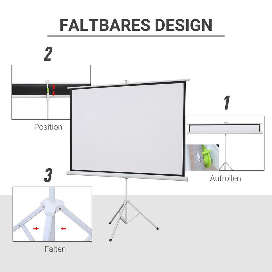 HOMCOM  Écran de projection 