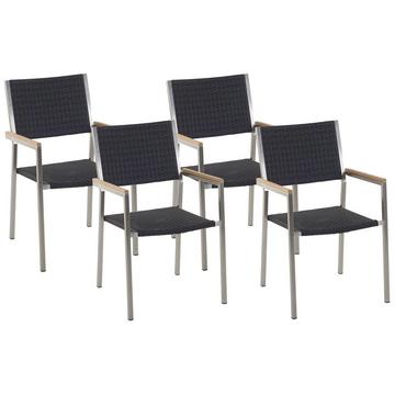 Set di 4 sedie en Rattan sintetico Moderno GROSSETO