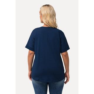 Ulla Popken  T-Shirt, Leuchtturm, Oversized, Rundhals, Halbarm 