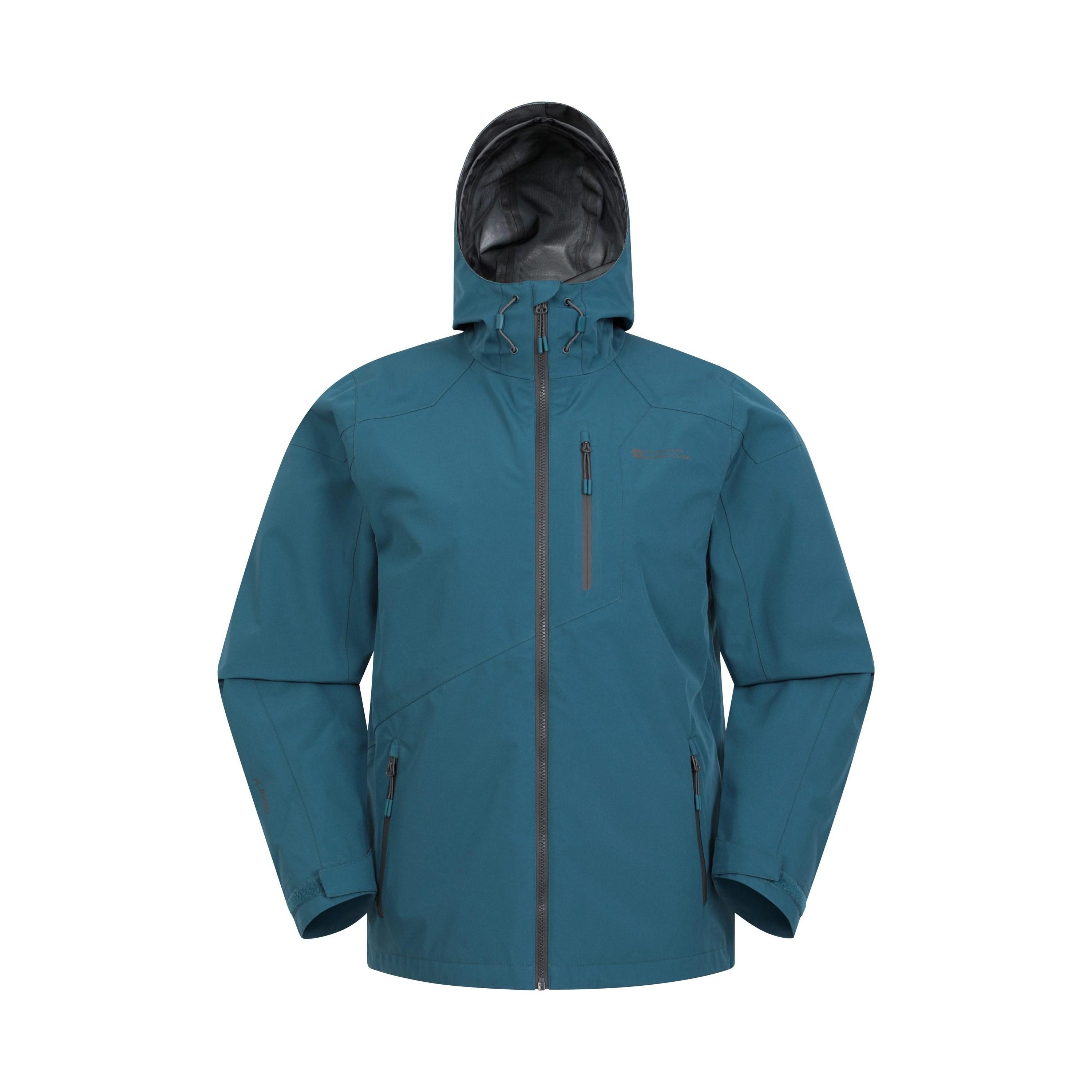 Image of Bachill Jacke, Wasserfest Dreilagig Unisex Petroleumblau XL