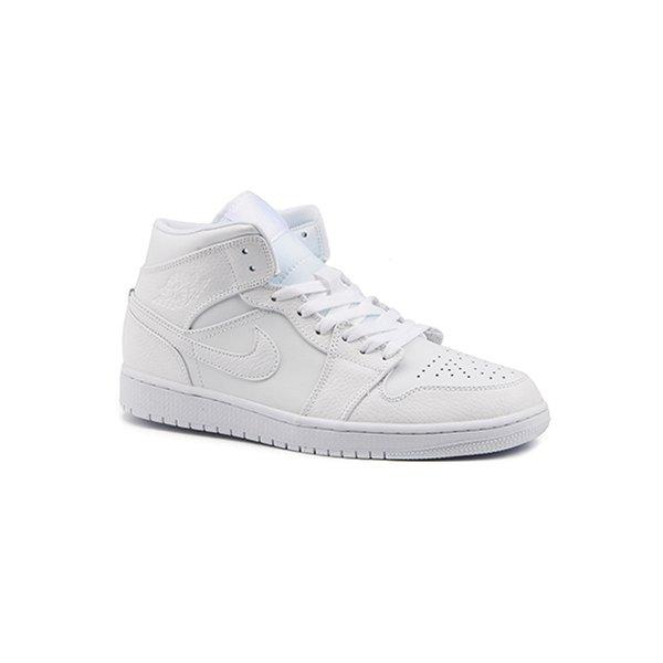 Image of Air Jordan 1 Mid-10.5 Herren Weiss 44.5