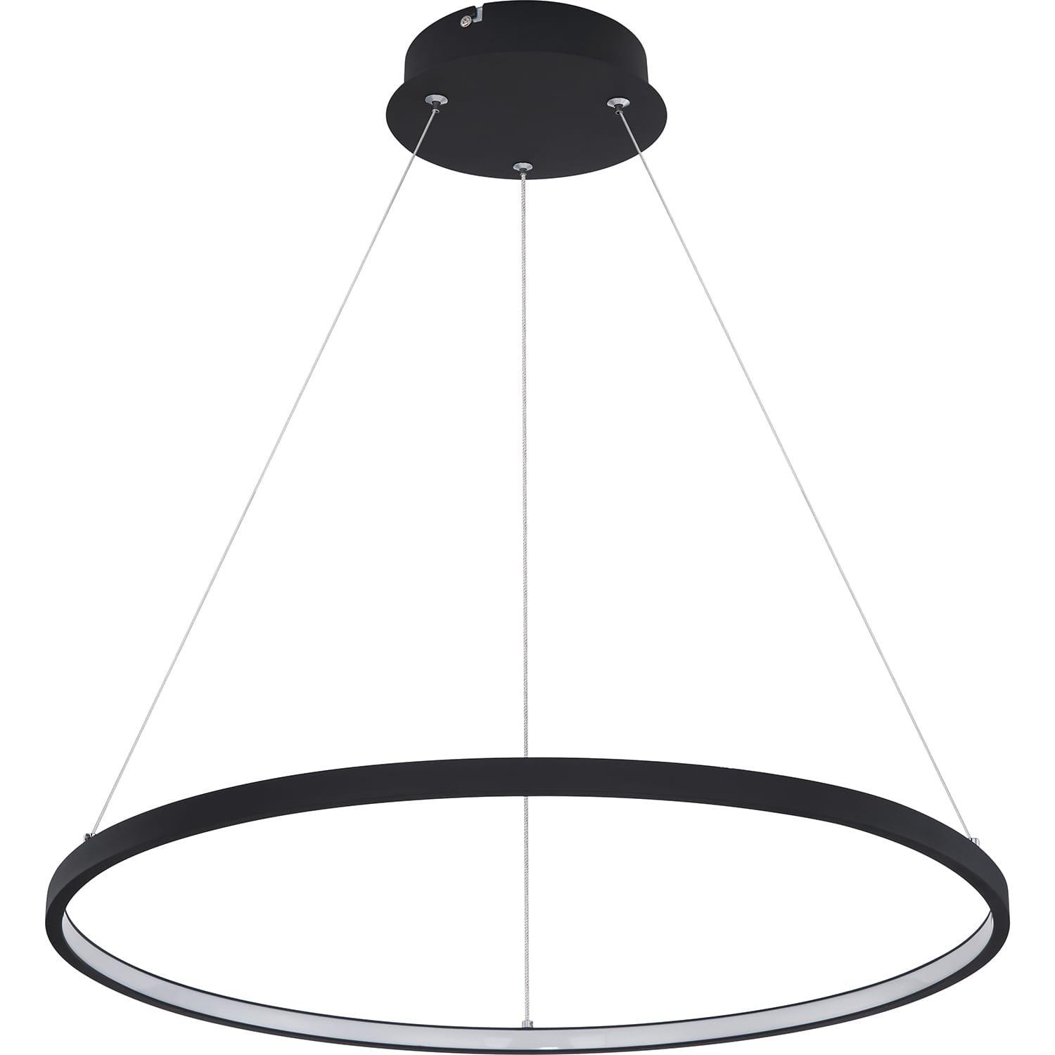 mutoni Lampada a sospensione Ralph in metallo nero opaco 1xLED  