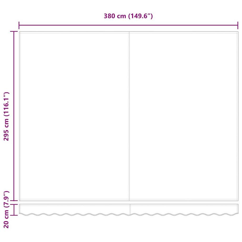 VidaXL Einziehbare markise polyester  
