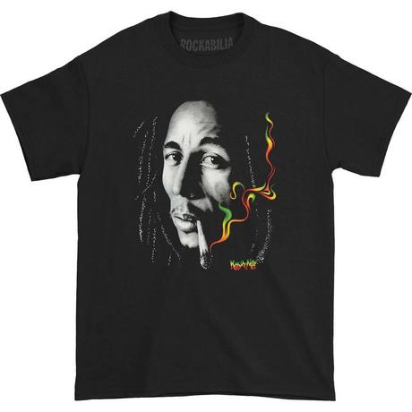 Bob Marley Rasta Grafikdruck T-Shirt  