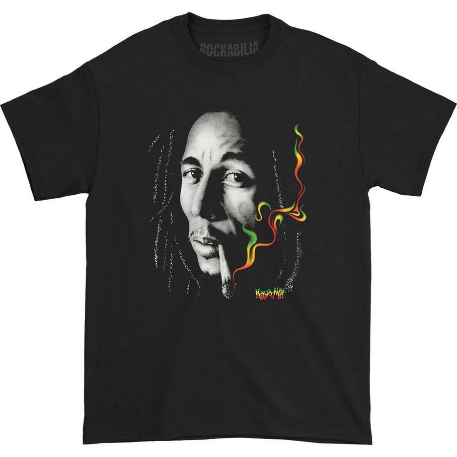 Bob Marley Rasta Grafikdruck T-Shirt  