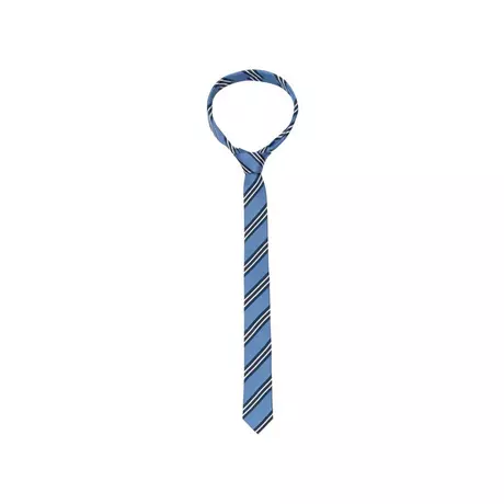 Seidensticker Krawatte Schmal (5cm) Fit Streifen  Hellblau