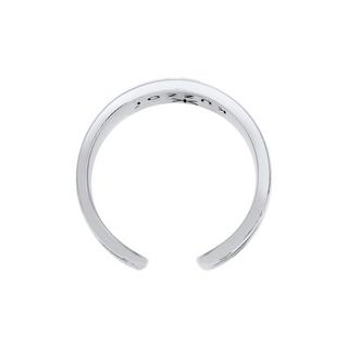 Kuzzoi  Ring  Bandring Ornament Design Offen 925 Silber 