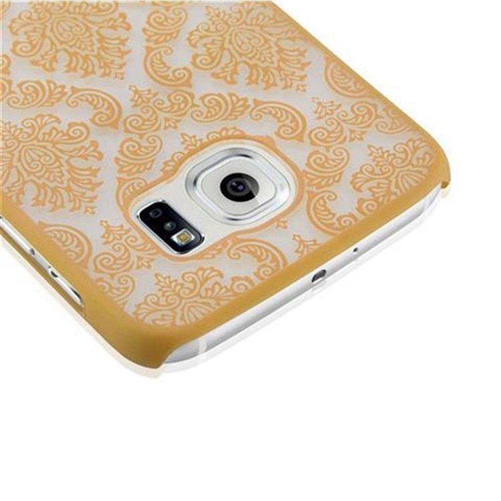 Cadorabo  Hülle für Samsung Galaxy S6 Blumen Paisley Henna Design 