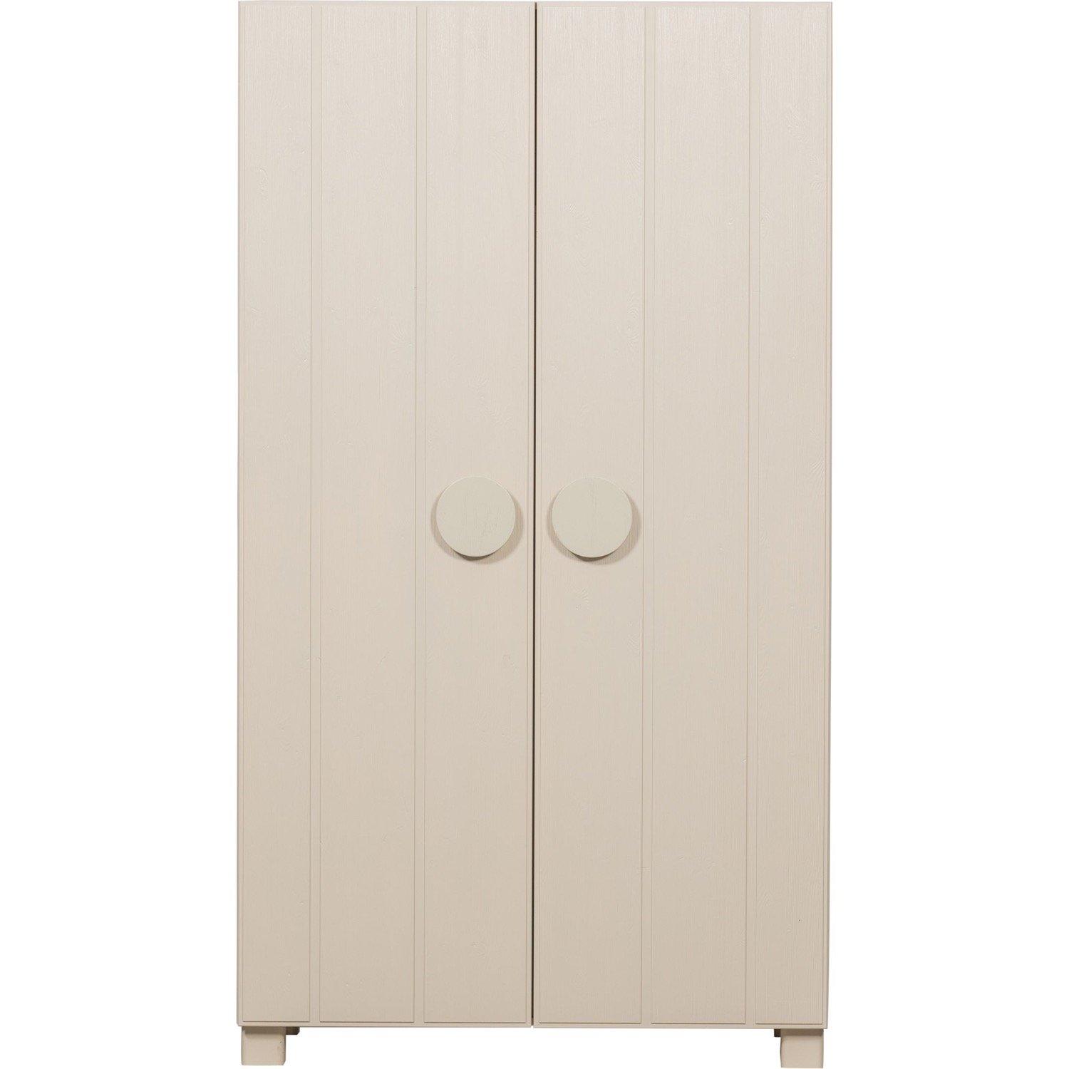 mutoni Armoire Noah pin brossé poussière 200x110  