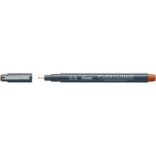Pentel  Pentel S20P-5SG stylo à bille Marron Fin 1 pièce(s) 