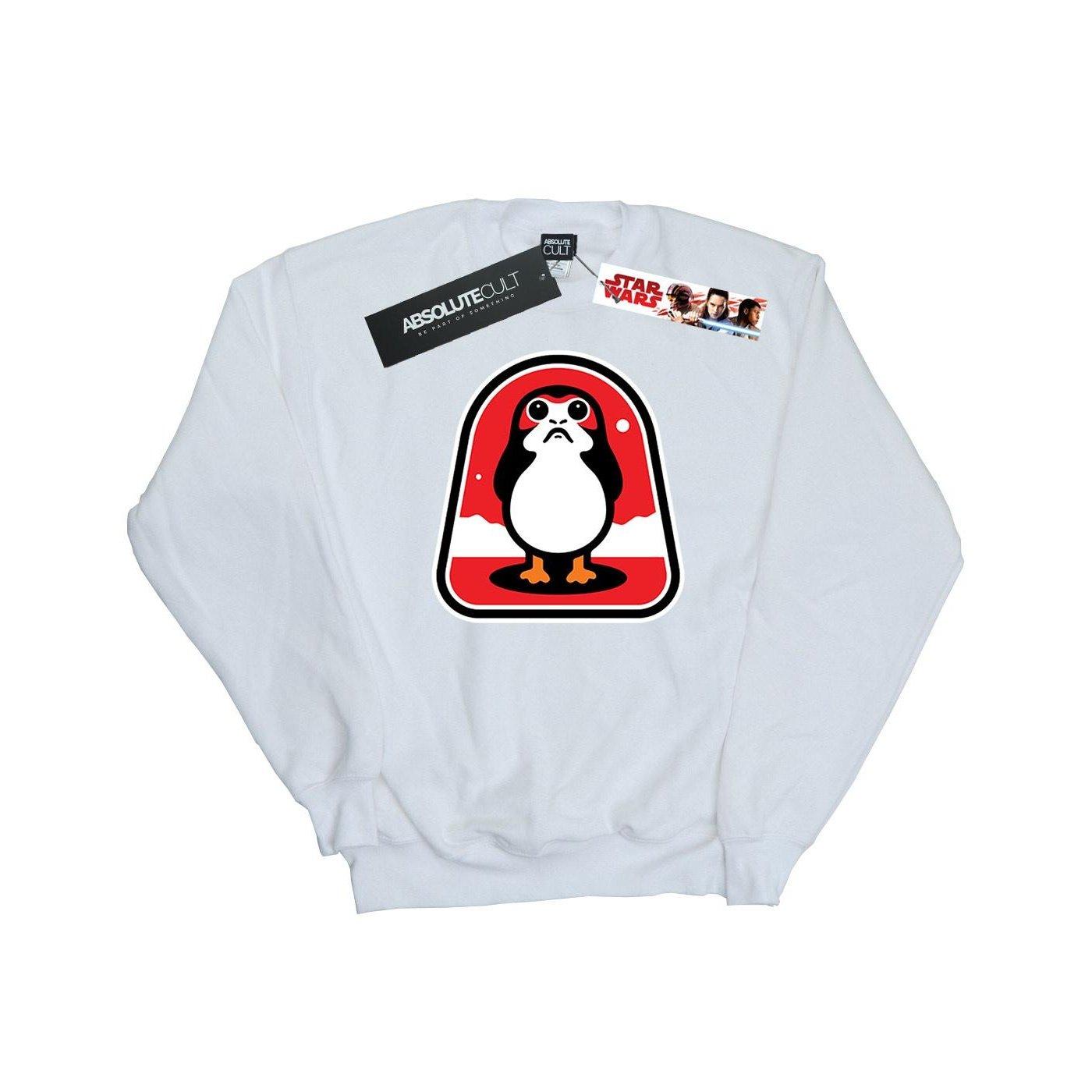 Image of The Last Jedi Porgs Badge Sweatshirt Damen Weiss S