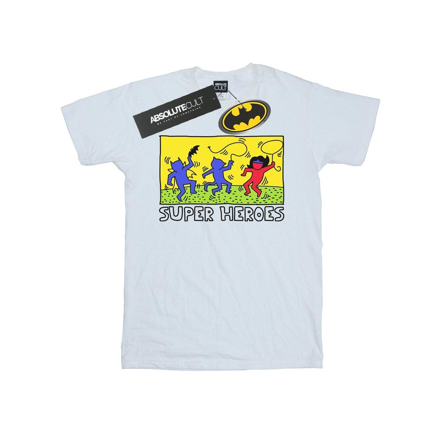 Image of Batman Pop Art Tshirt Damen Weiss XL