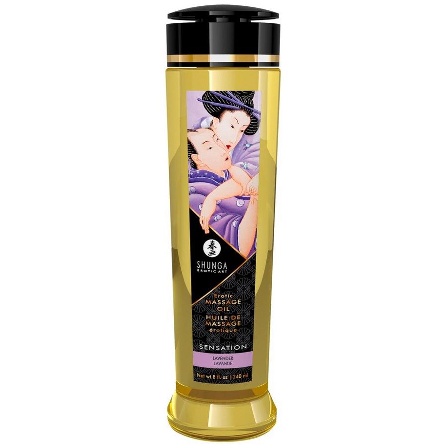 Shunga  Huile de massage érotique Sensation Lavande 