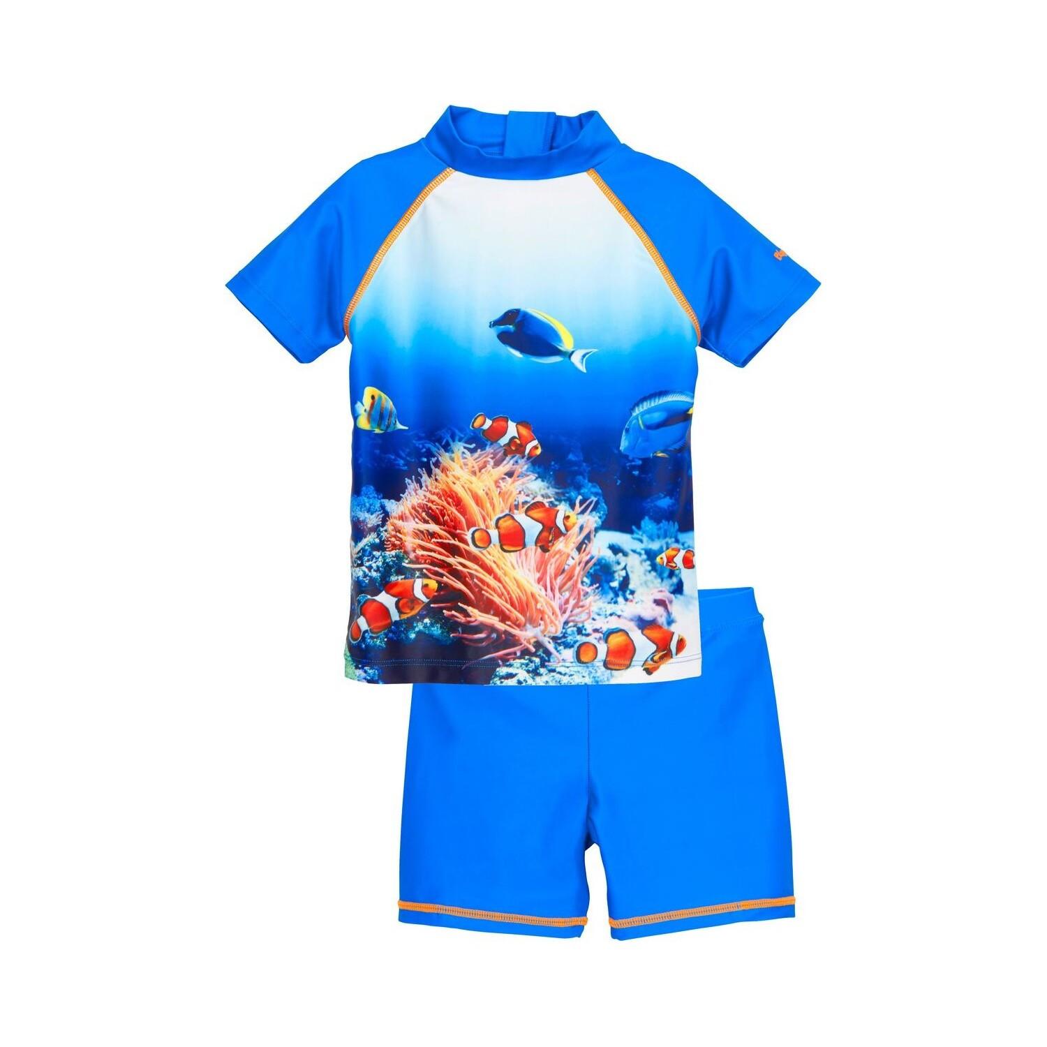 Playshoes  bikini con protezione uv per bambine underwater world 