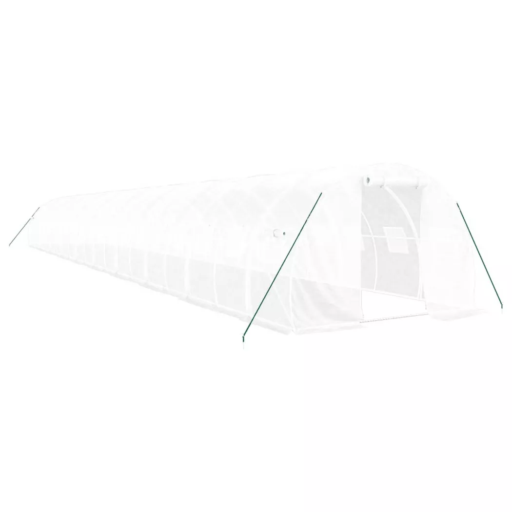 VidaXL - Gewächshaus polyethylen, One Size, Weiss